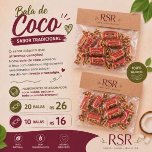 Bala de Coco Artesanal