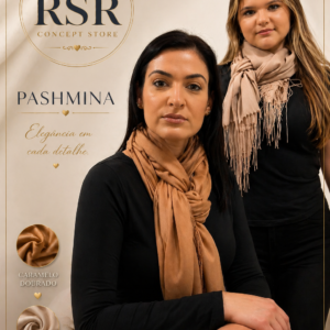 Pashmina Caramelo Dourado & Areia Soft