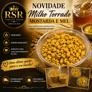 Kit - Milho Torrado Mostarda e Mel
