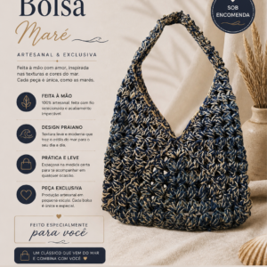 Bolsa Maré em Crochê Artesanal - Linha Riviera