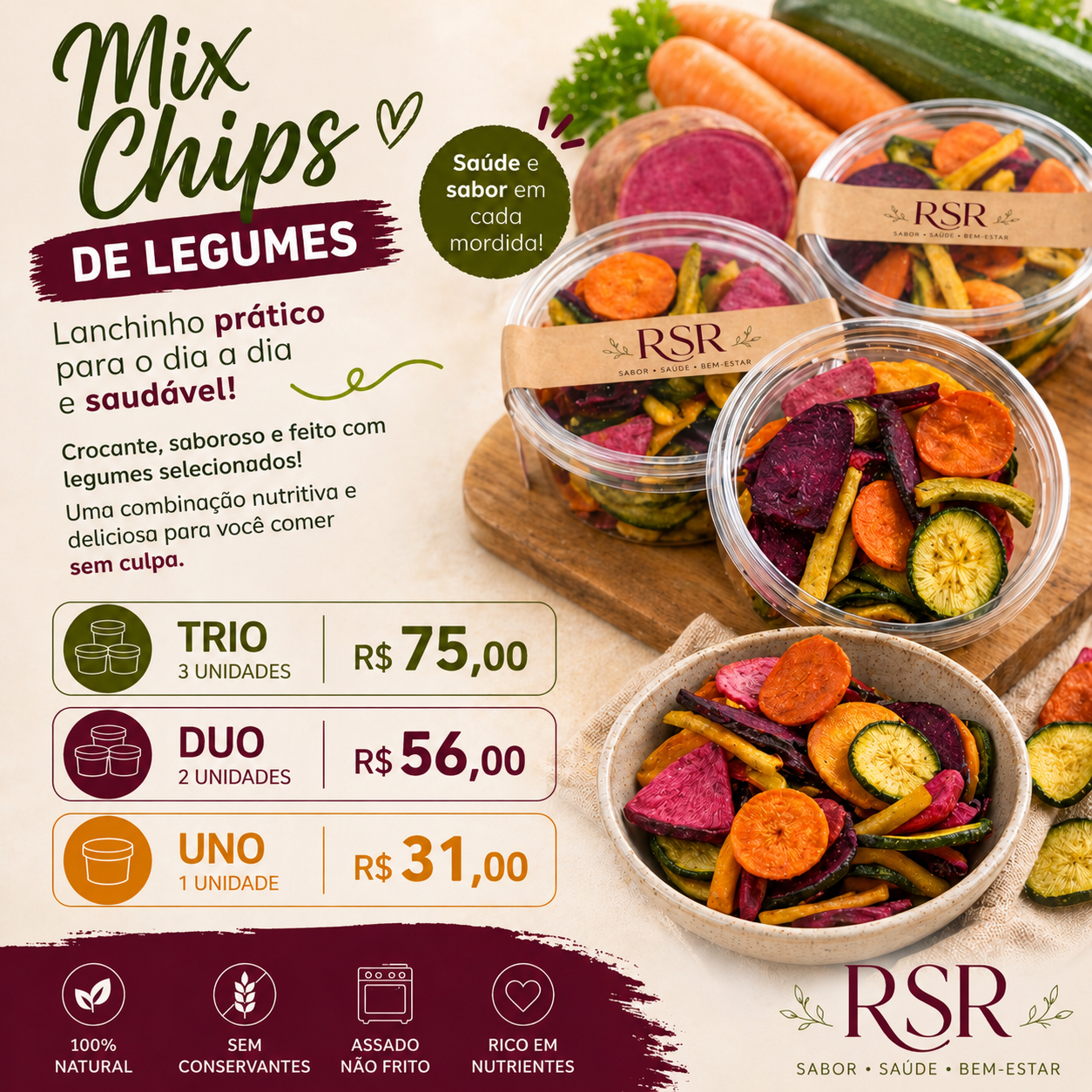 Kit - Mix Chips de Legumes - Imagem 2