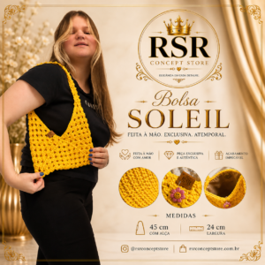 Bolsa de Crochê Soleil - Linha Riviera