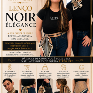 Lenço Noir Élégance