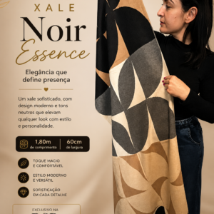 Xale de Lã Noir Essence