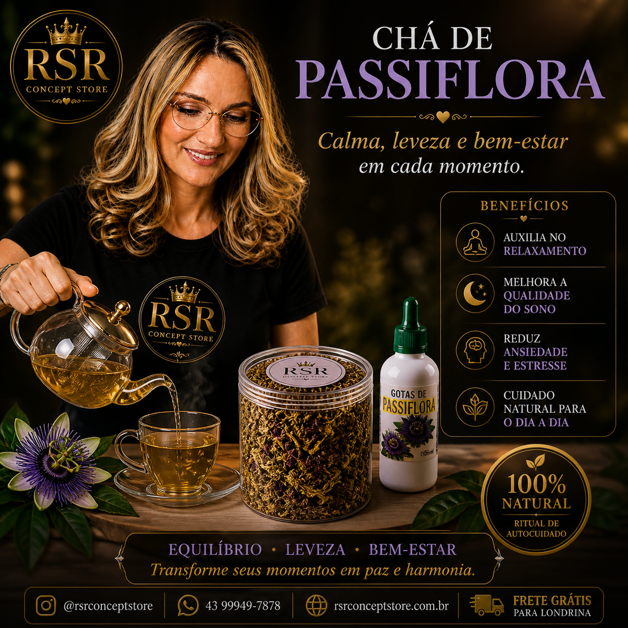 Kit - Chá de Passiflora