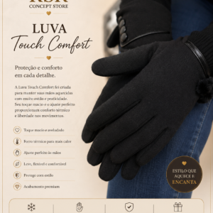 Luva Black Touch Comfort