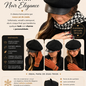 Boina Noir Elegance