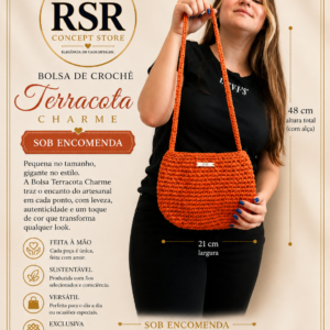 Bolsa de Crochê Terracota Charme