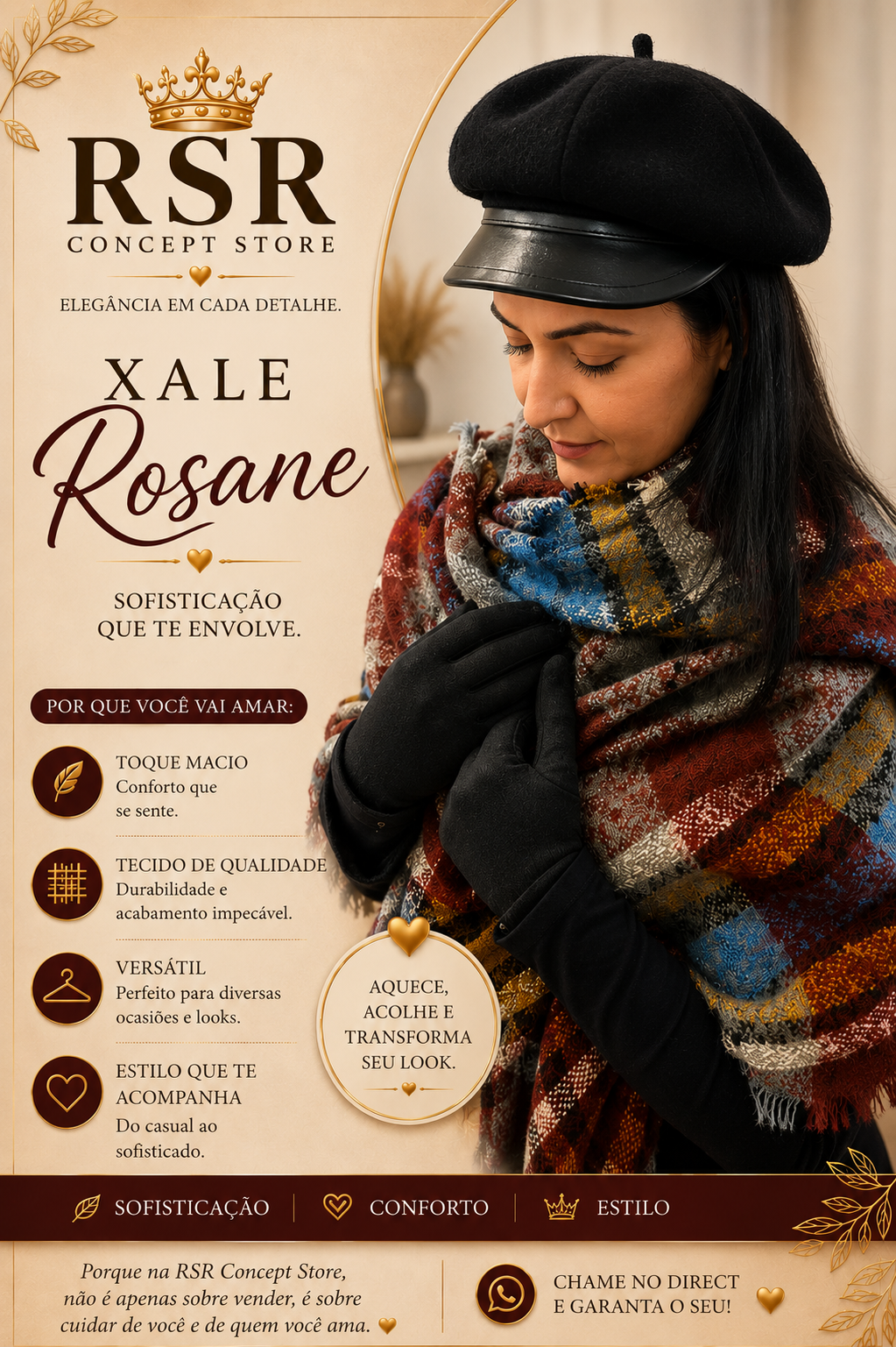 Xale de Lã Rosane - Imagem 3