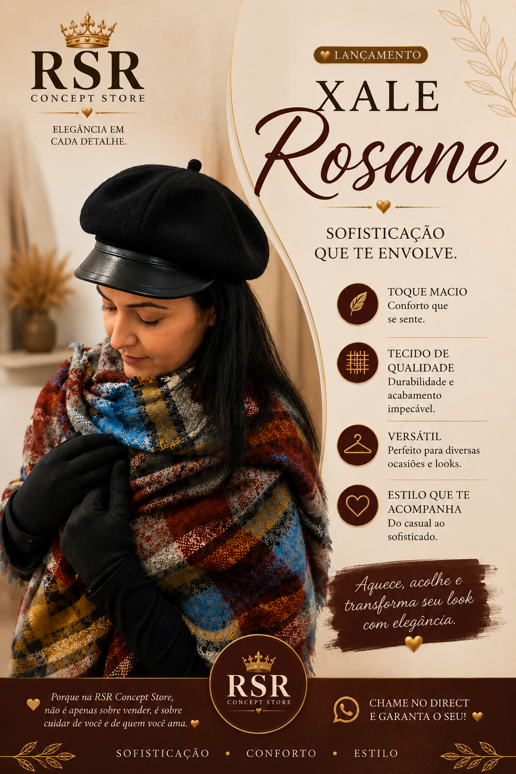 Xale de Lã Rosane