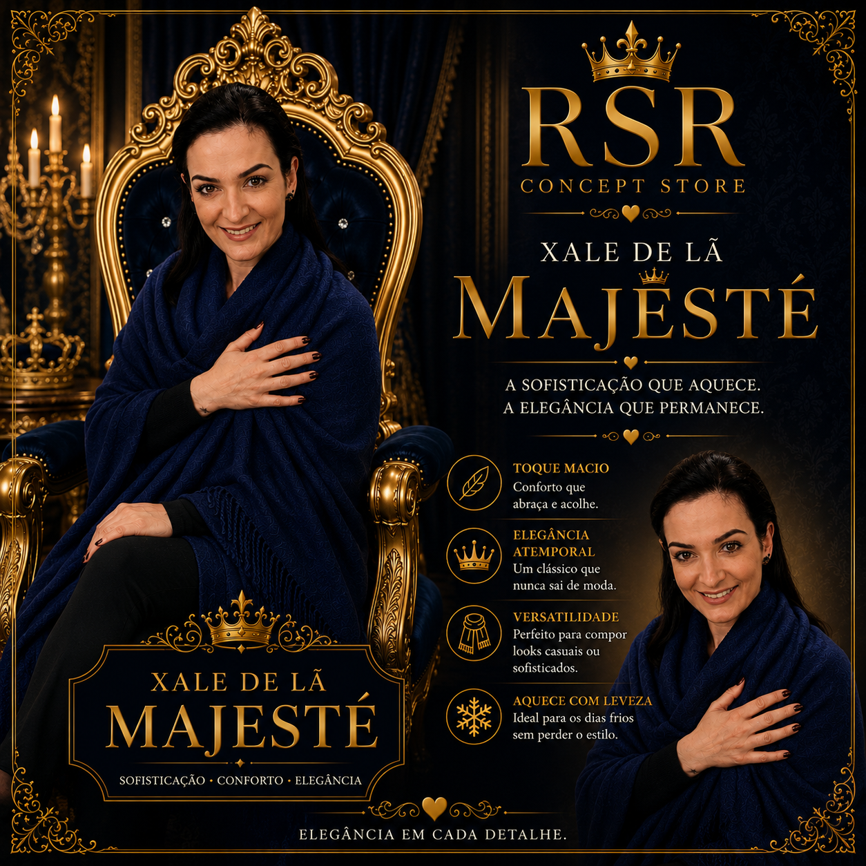 Xale de Lã Majesté - Imagem 2