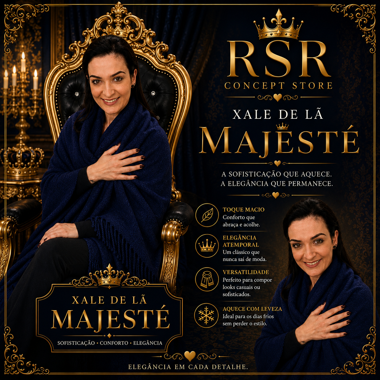 Xale de Lã Majesté - Imagem 3