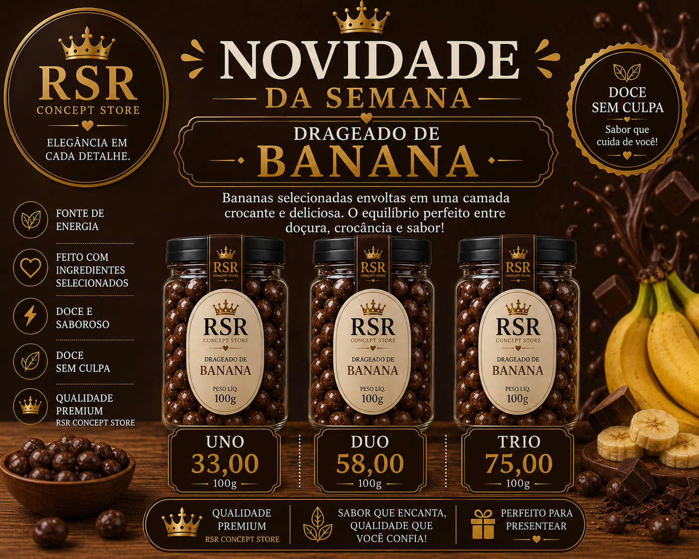 Drageado de Banana