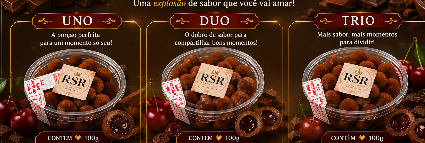 Drageado de Cereja com Cacau
