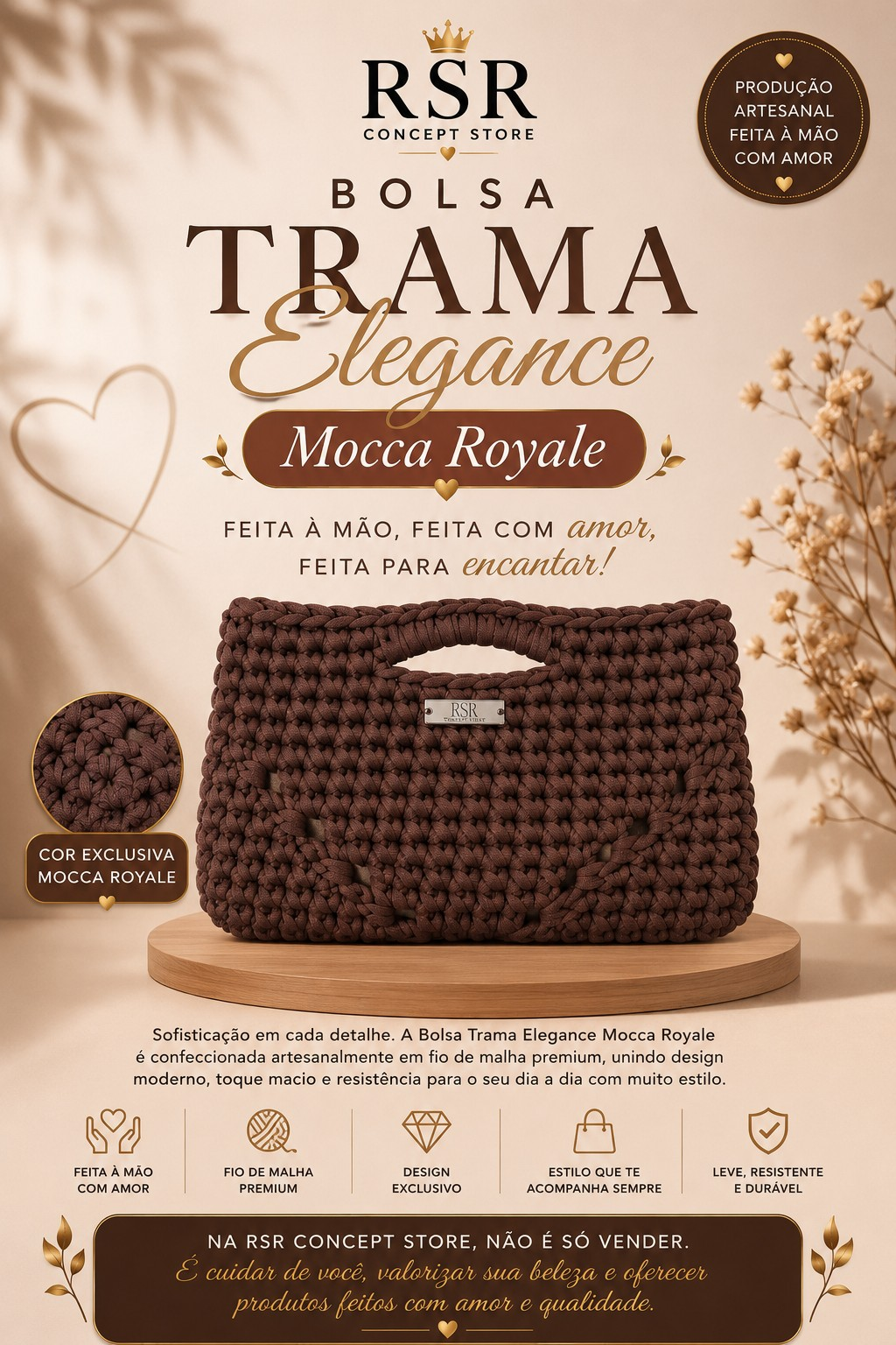 Bolsa Trama Elegance Mocca