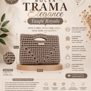 Bolsa Trama Essence Taupe Royale