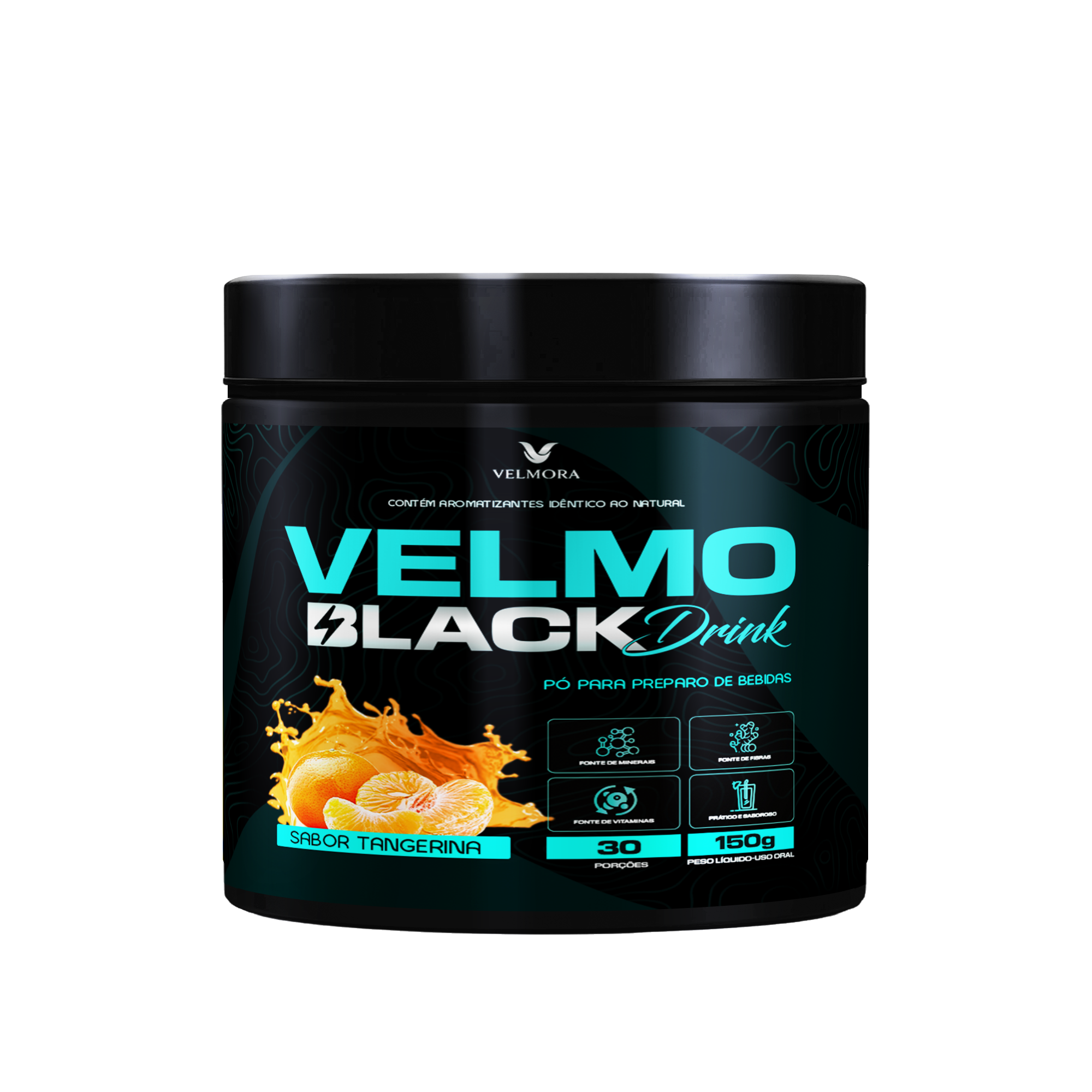 Velmo Black Drink - Sabor Tangerina - Imagem 2