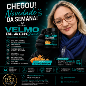 Velmo Black Drink  - Sabor Tangerina