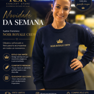 Sueter Noir Royale Crew