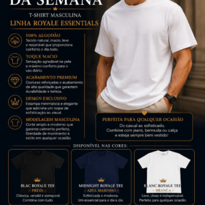 T - Shirt - Linha Royale Essential - Blanc Royale