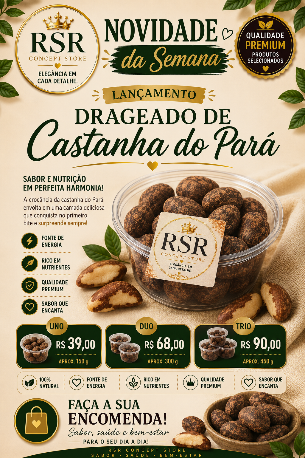 Drageado de Castanha do Pará - Imagem 2