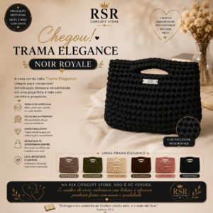 Bolsa Trama Elegance Noir Royale