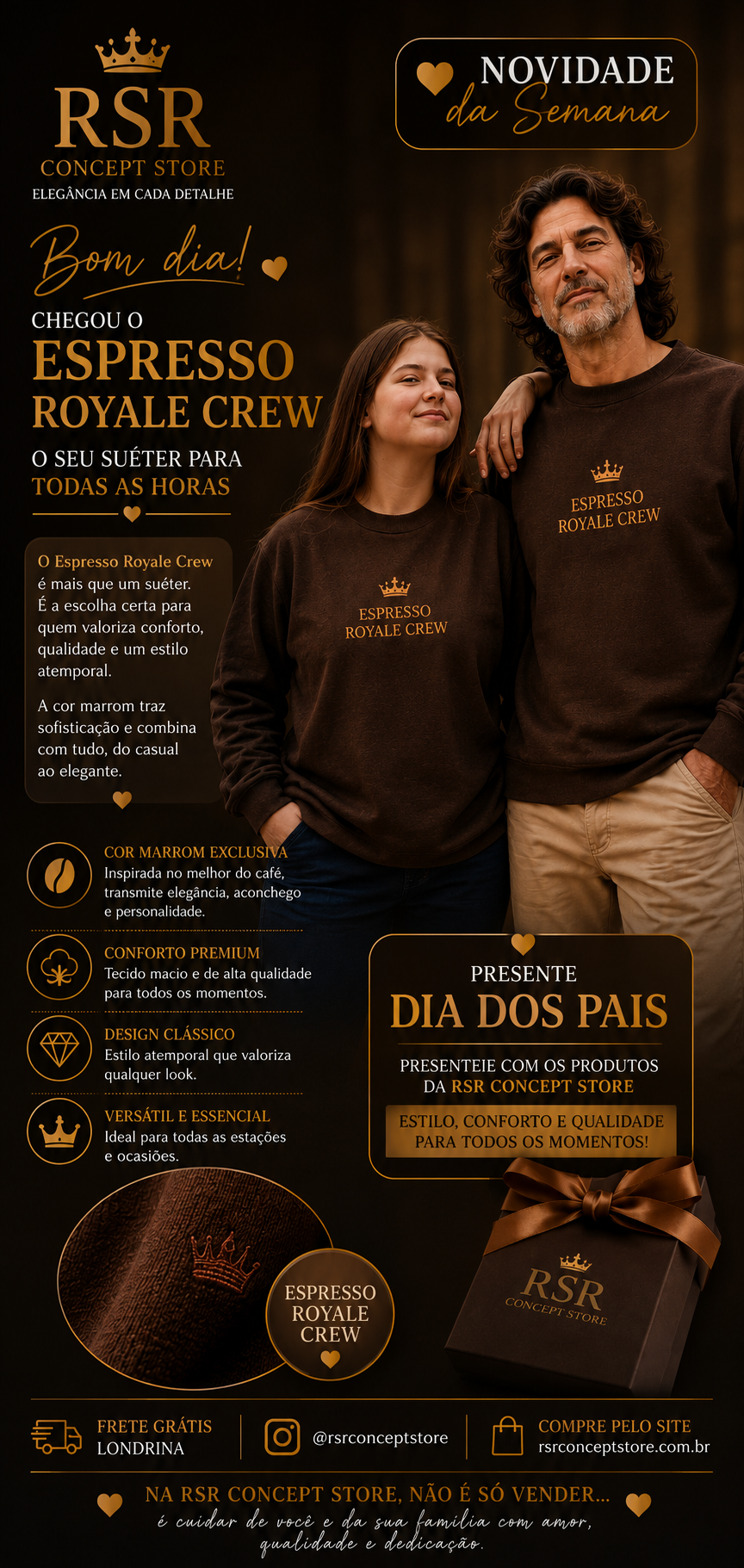Sueter Espresso Royale Crew - Imagem 4
