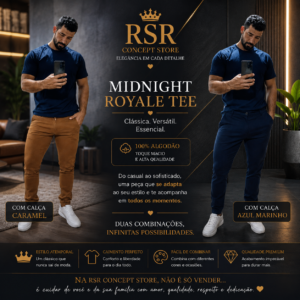 T - Shirt - Linha Royale Essential- Midnight Royale Tee