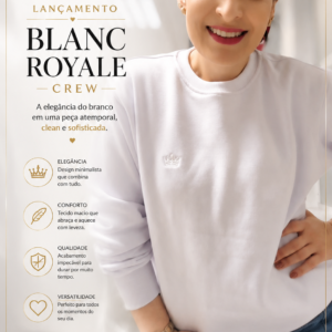 Moletom - Sueter Blanc Royale Crew