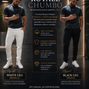 T - Shirt - Linha Royale Essential- Royalé Chumbo