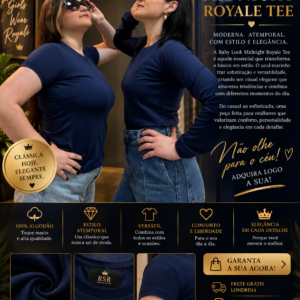 Baby Look Midnight Royale Tee - Manga Longa- Trio