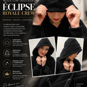 Moletom Jaqueta - Éclipse Royale Crew